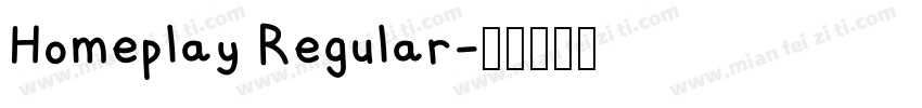 Homeplay Regular字体转换